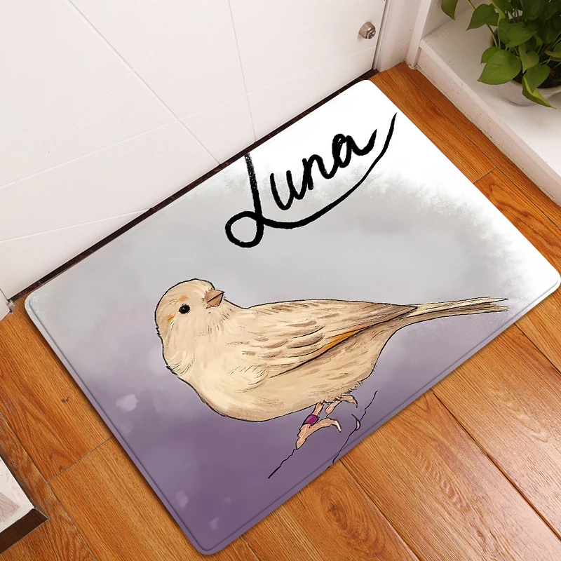 Flower and bird pattern doormat floor mat  door mat  kitchen mat Bath mat Doormat entrance door bathroom mat customized mat