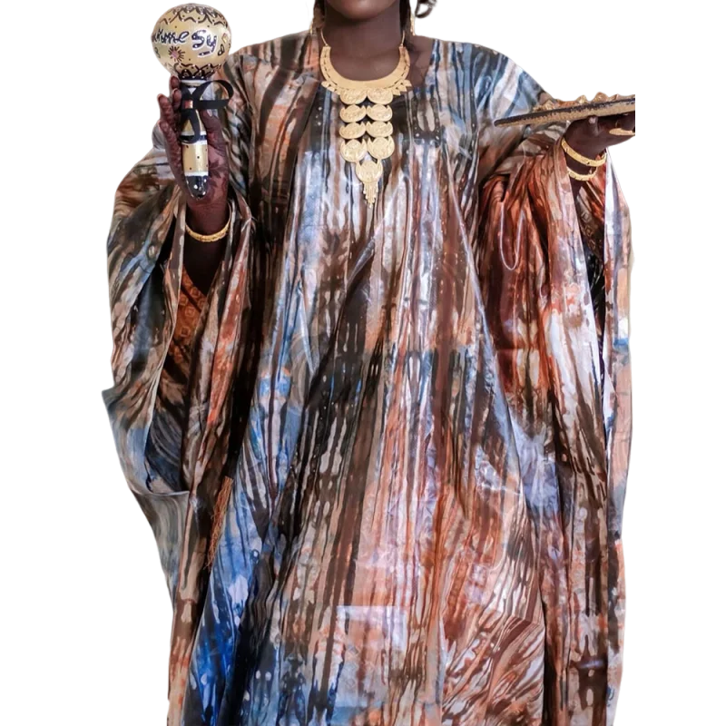

Sophisticated African Printed All-Season Dress | New Arrival Custom Plus Size Gown for Office Galas & Cocktail Parties