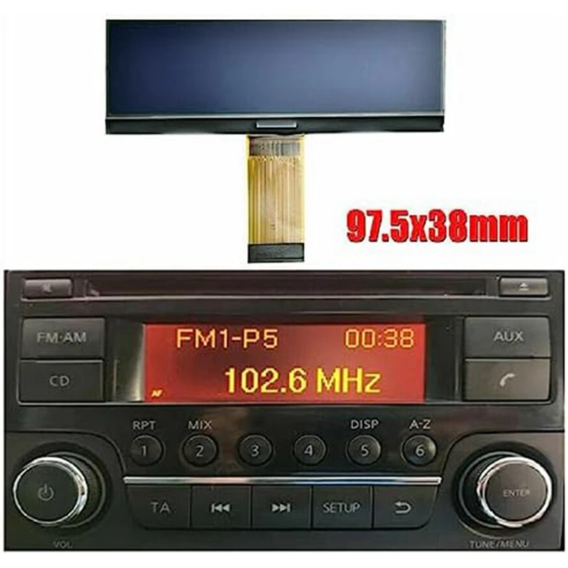 Car LCD Display Stereo Radio Player Display Radio Replacement LCD Screen For Nissan Qashqai,Juke, Micra, Navara, NV200