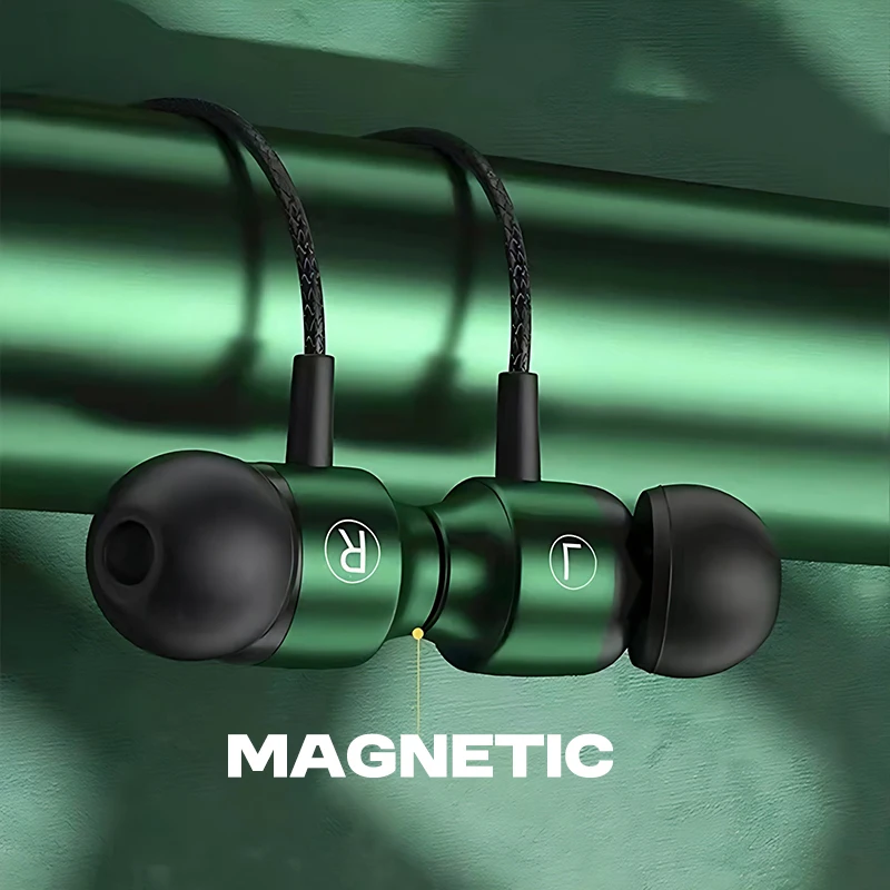 NEW 9D HIFI heavy bass gaming headset 3.5MM AUX/Type-C Digital Chip magnetic music earbuds in-ear headphones For Samsung/iPhone image 5
