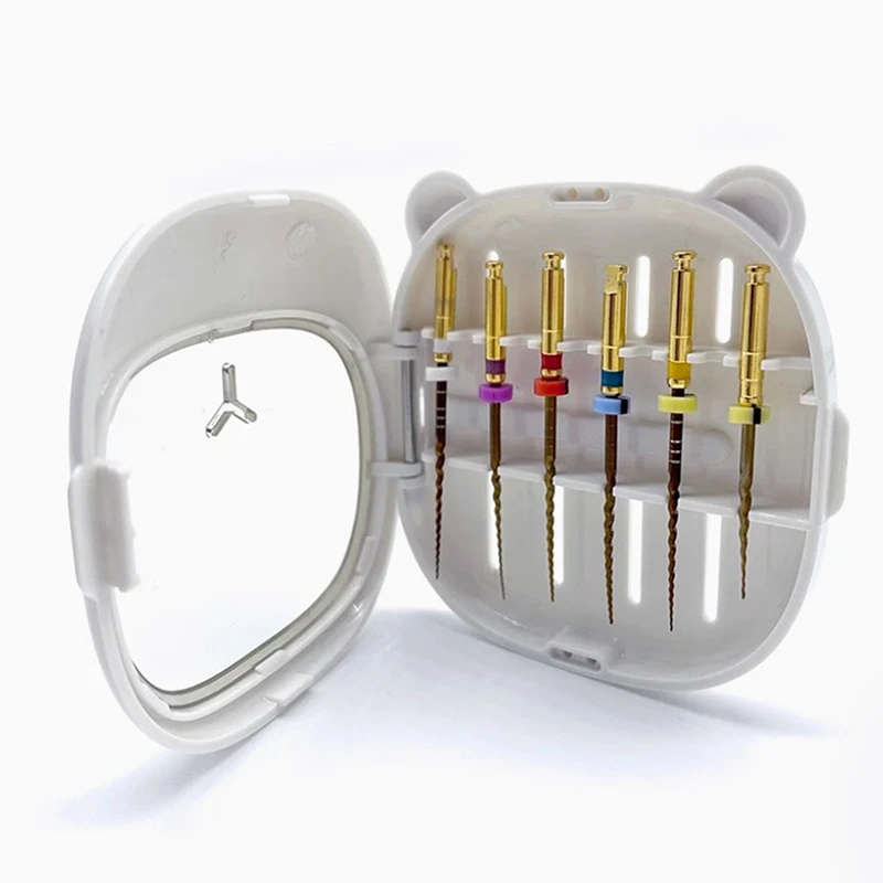 

Cartoon Bear Shape Dental Endo Files Management Boxes Sterilization Containers Box Dentistry Sterilizer Case Dental Tray