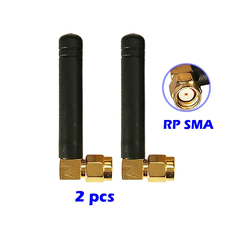 Antenna WiFi 2.4GHz/5.8GHz Dual Band 3dbi RPSMA/SMA connettore gomma Aeria per Mini PCI Card Camera adattatore USB Router di rete