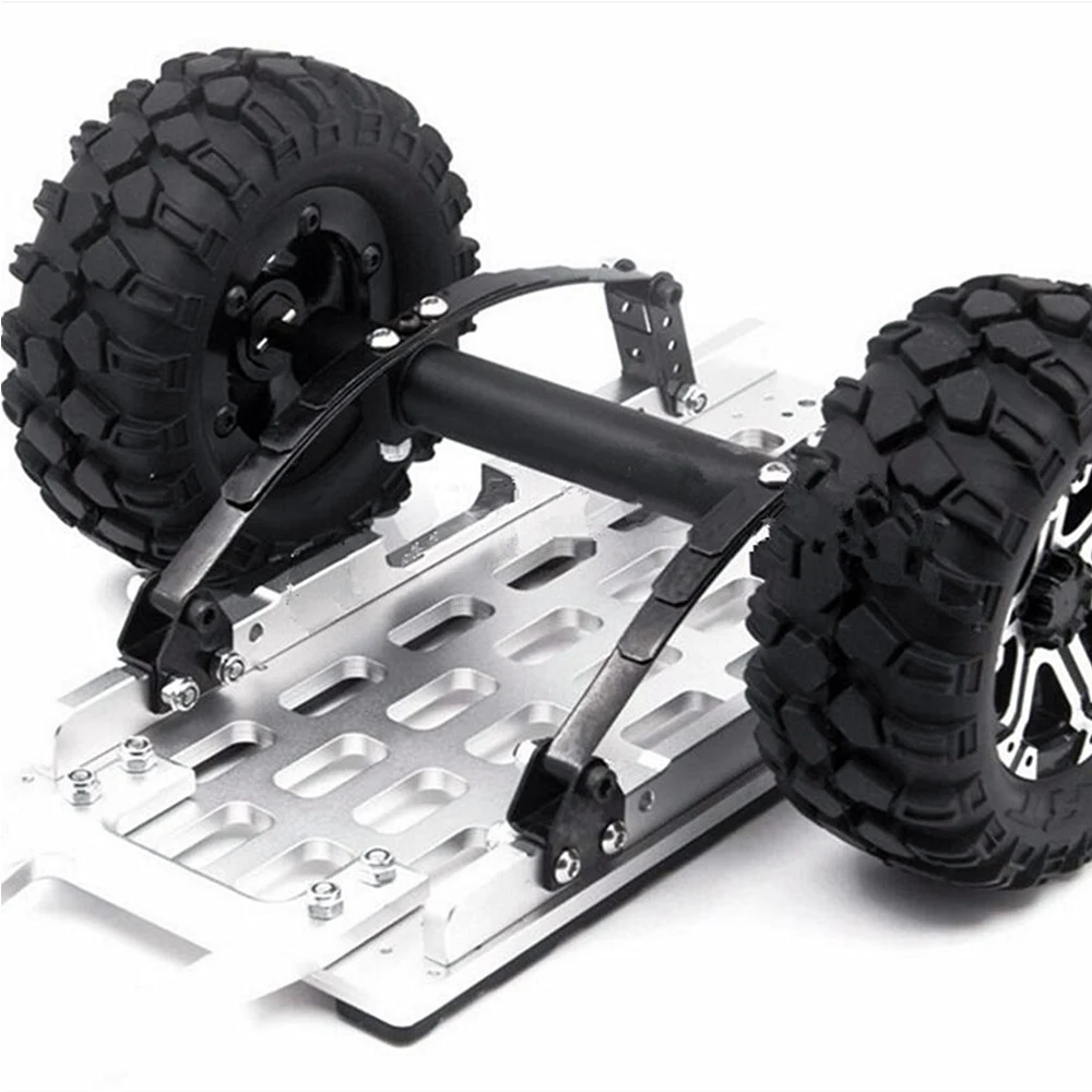 4 stuks 1/10 bladveren set highlift chassis voor 1/10 D90 RC crawler auto-onderdelen zwart