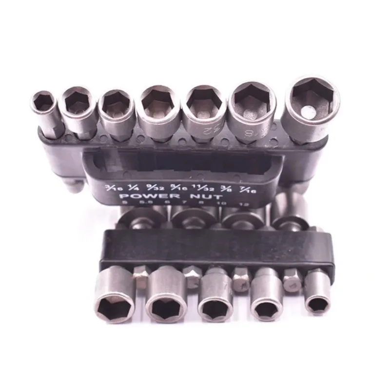 9/14Pcs Hex Socket Sleeve Nozzles Nut Driver Bit Set Hand Tools