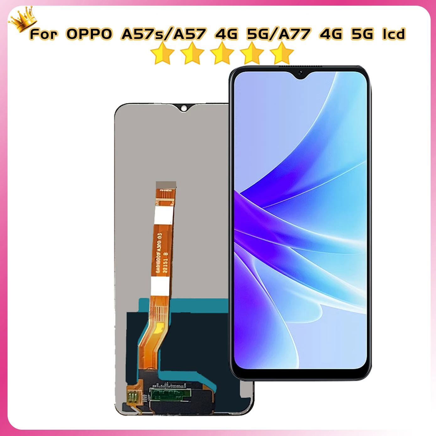 Tested Lcd For Oppo A57/A77 4G CPH2387 2385 LCD A57S Display Touch Panel Digitizer For Oppo A57/A77 5G PFTM20 CPH2339 LCD Screen