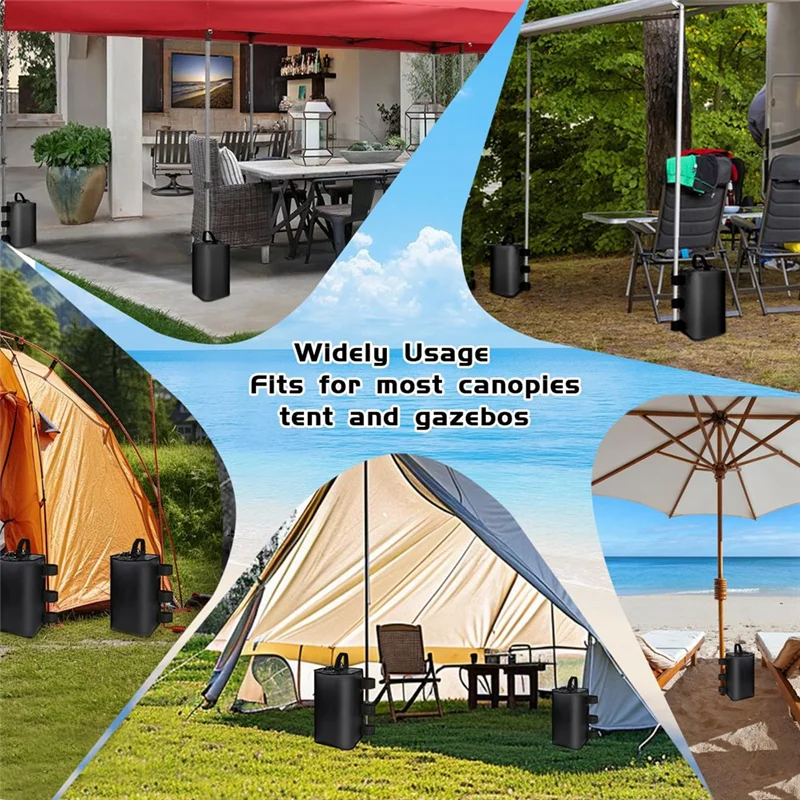 2 عبوة من أوزان المياه المظلة سعة 10 لتر للرياح وأوزان كيس الماء وشديدة التحمل ومضادة للطرف وأكياس وزن الساق سريعة-