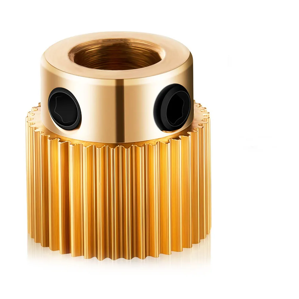 10pcs Extruder Wheel Drive Gear 3D Feed Wheel Printer Brass Filament Drive Gear Efficient Printing Parts