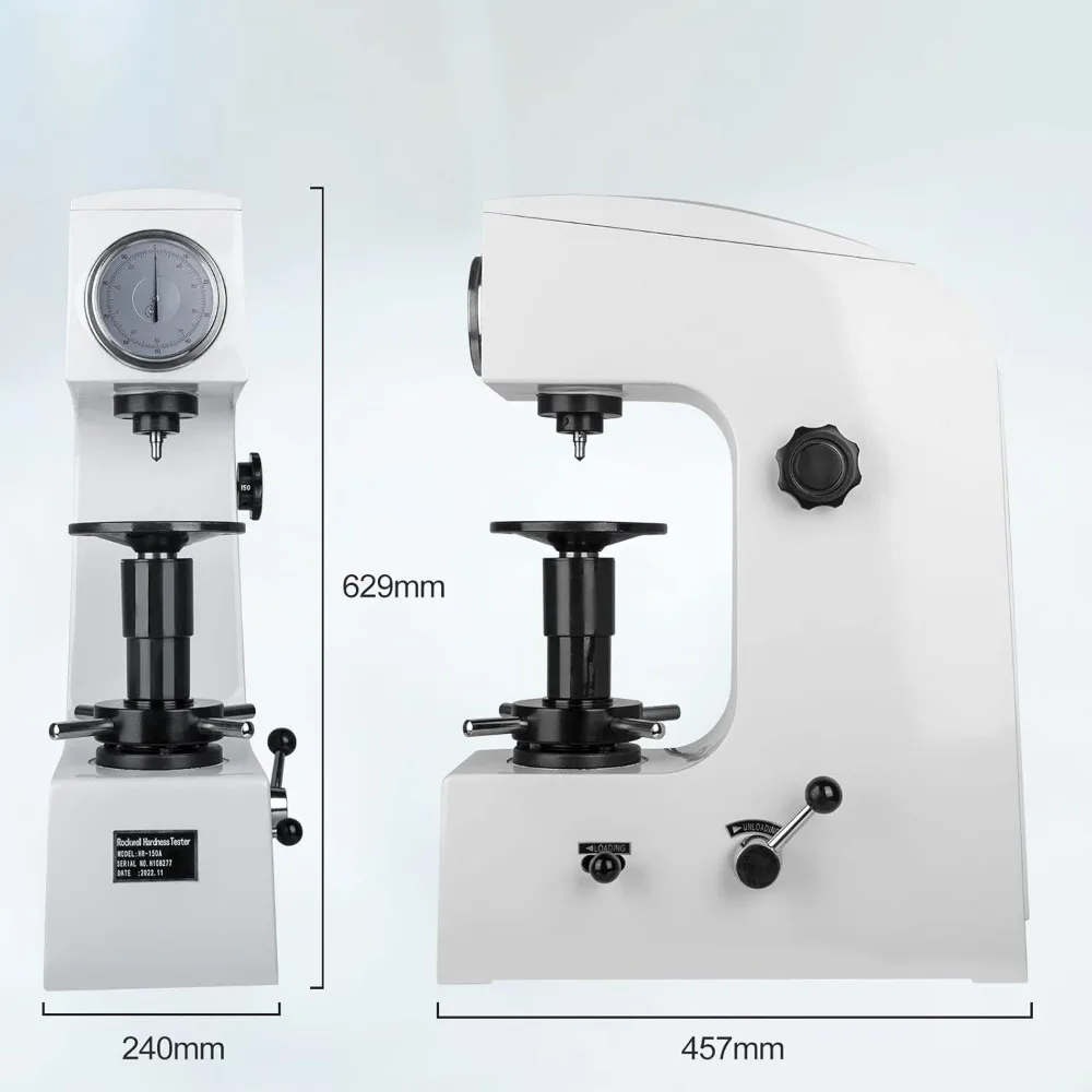 Alat Uji Kekerasan Jenis Hardness Tester, Skala Permukaan Beban Maksimum 150KGF, HR-150A-new Testing Test Block HRC HRA B