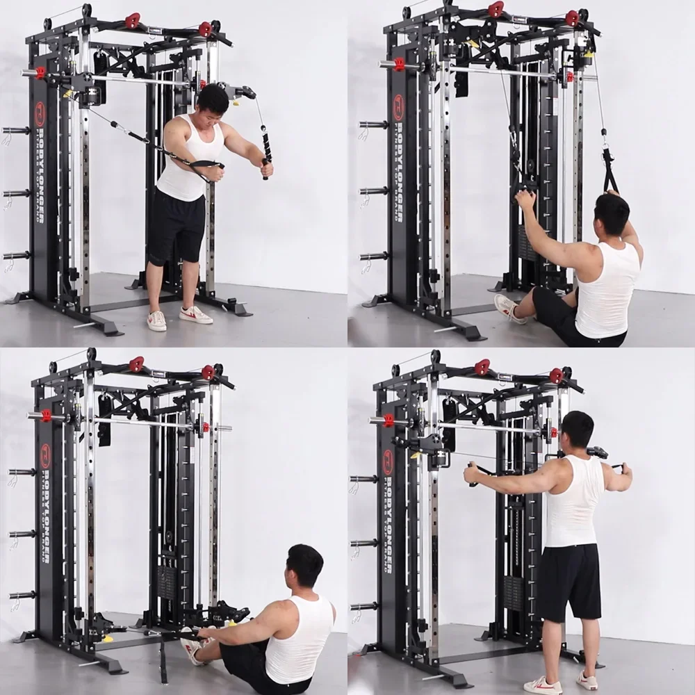 YOMA Fitness Body Building Commercial Gym Equipment Strength Training Exercise Squat Rack Multi Functional Smith Machine