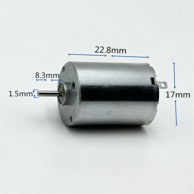 Micro RF-130SH-08570 Round Brush Motor DC 5V 6V 9V 12V 5550RPM 17mm*23mm Silent Low Speed Mini 130 Electric Engine DIY Toy Model
