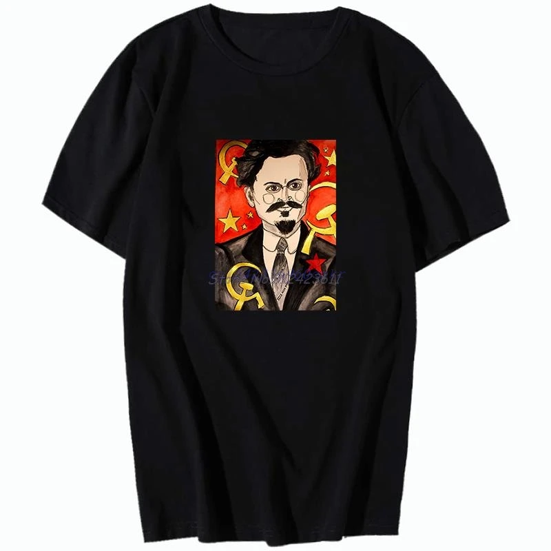 Leon Trotsky Marxist Russia Soviet Graphic T Shirts Summer New Shirts And T-Shirts Cotton Short Sleeve T-Shirts Mens Clothes