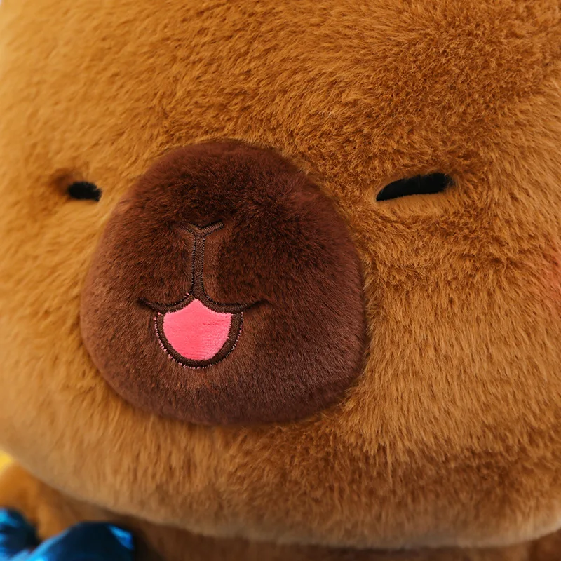 جديد 55 سنتيمتر Kawaii أفخم كابيبارا لعبة الملاكمة محشوة الحيوان لطيف محبوب وسادة ديكور للأطفال عيد الميلاد هدية عيد الميلاد بالجملة