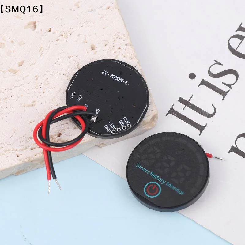 Universal DC 7-55V Round LED Battery Level Indicator W Power-off Memory Func Battery Level Display Battery Level Indicator【SMQ】