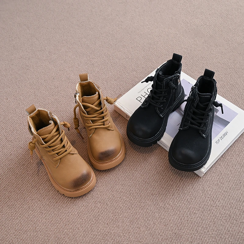 

2025 новые модные зимние детские ботинки, теплые водонепроницаемые противоскользящие износостойкие уличные детские ботинки для отдыха