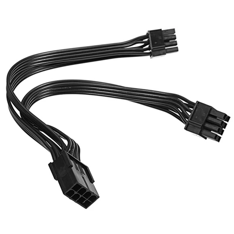 

12 Pcs 8P Female To Dual 6+2Pin Male Graphics Card One In Two Power Cord 20Cm Power Cord Adapter Cable