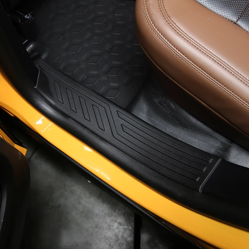 Threshold strip For FORD bronco Sport 4 doors Door front protective pad Welcome pedal rubber  car accessories interior