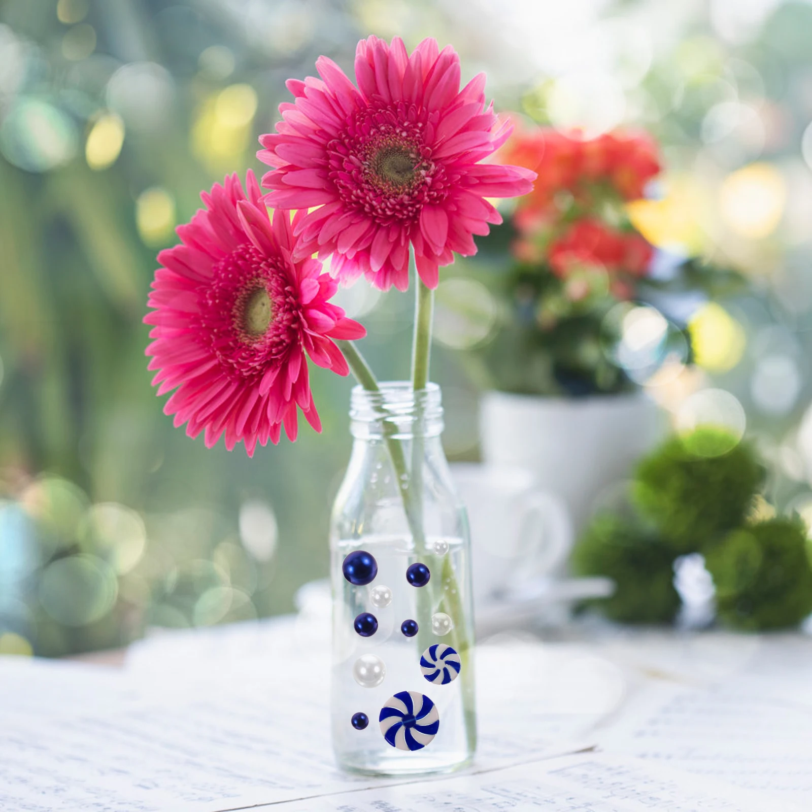 

1Set Christmas Floating Charms Vase Filler Acrylic Beads for Centerpieces Decor Candy Shape DIY Party Table Decoration