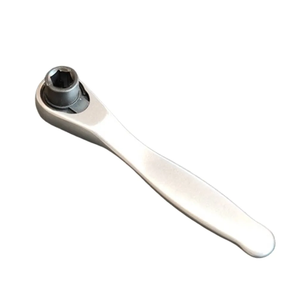 

72 Teeth Mini Ratchet Wrench Quick Release Socket or Bit Holder 1/4 Drive Ratchet Handle Wrench Reversible Design