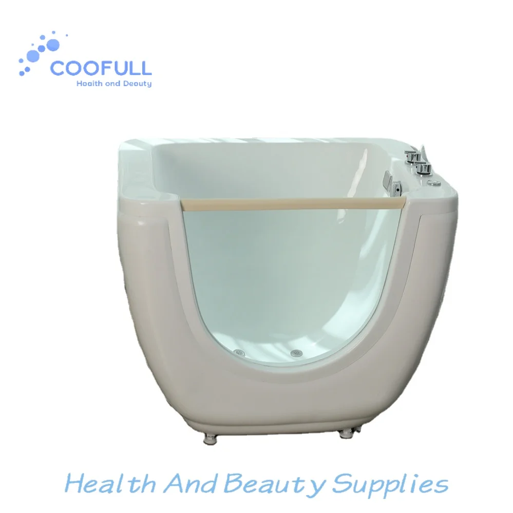Coofull 2025 Modern Design Baby Inflatable Bathtub for Adults with Massage Feature Includes Bath Stand Drainer Faucet