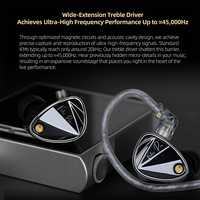 KZ Vader Pro Wired HiFi Earphone Balancing Ultra-lowUltra-high Frequency Dynamic In Ear Monitor Headset Custom Music Earbuds