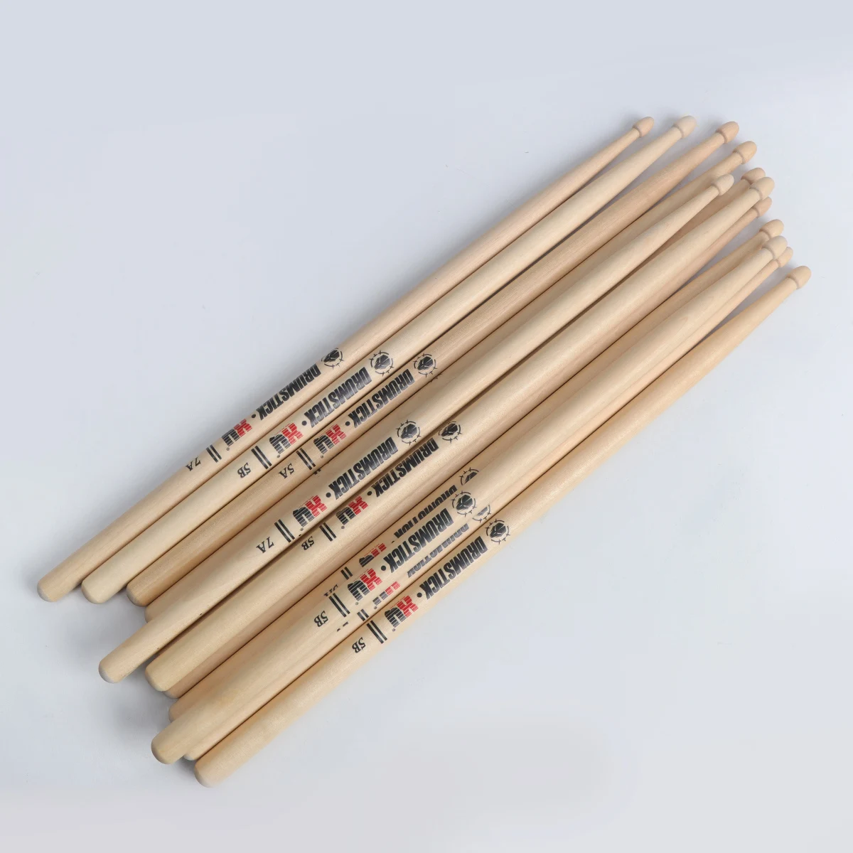 XY- A pair Professional 5A7A5B MapleWood Drum Sticks with Skull Carving Design - Durable Drumsticks for Drummers, Live Perfor image 2