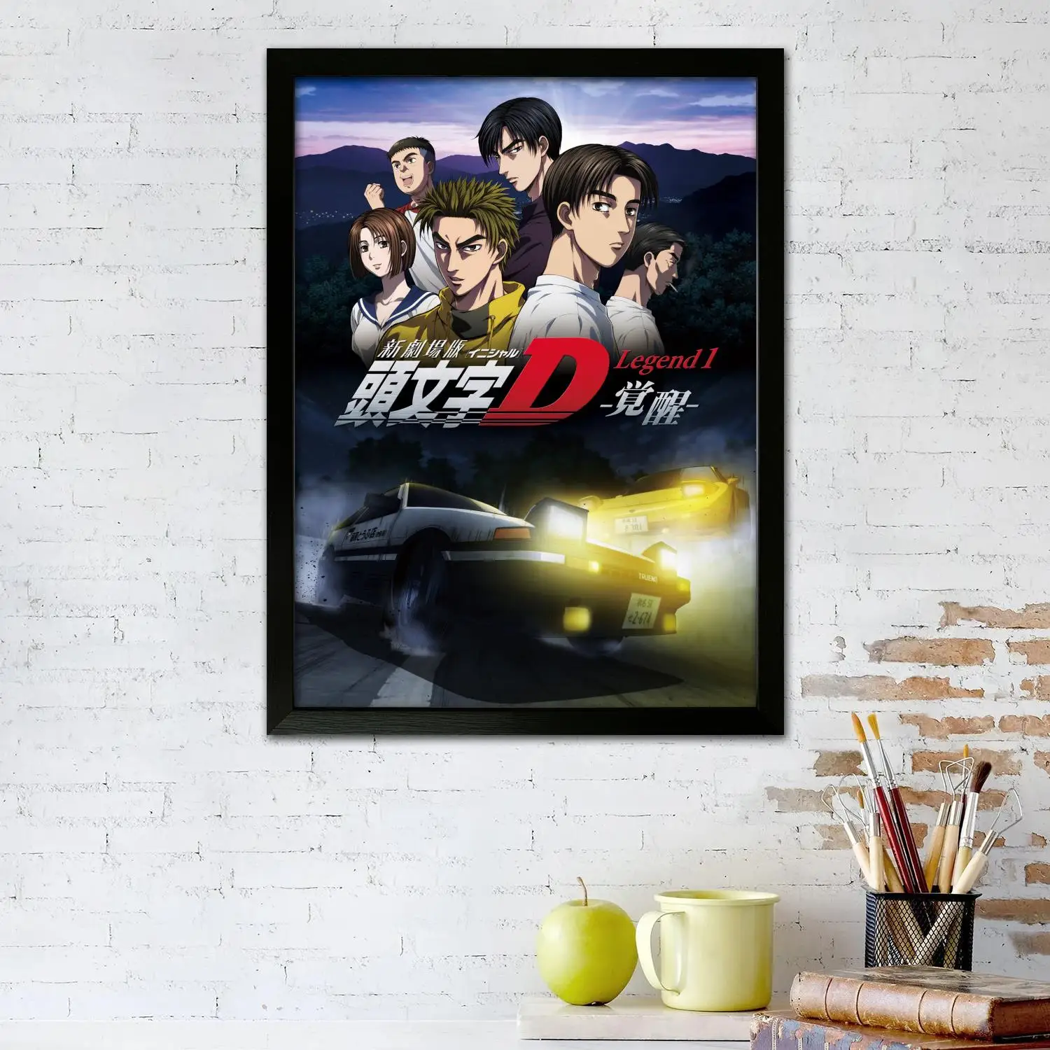 initial d anime streaming TV drama Poster Prints Wall Art Canvas Painting Poster For Modern Family Living Room Home Decor