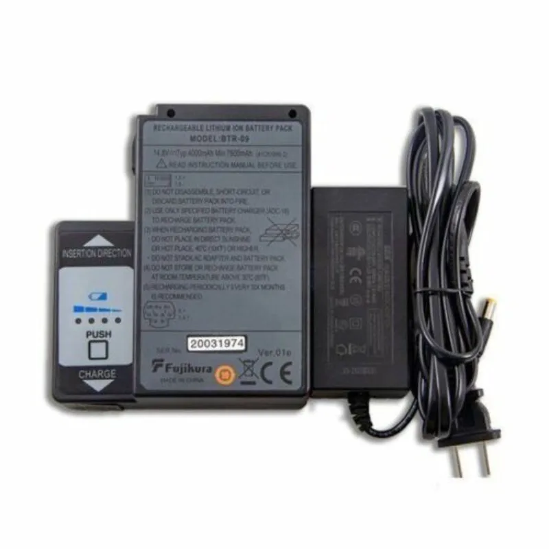 

1 Pack BTR-09 Battery with Charger for FSM-70S 80S 70R F Ion Connector -