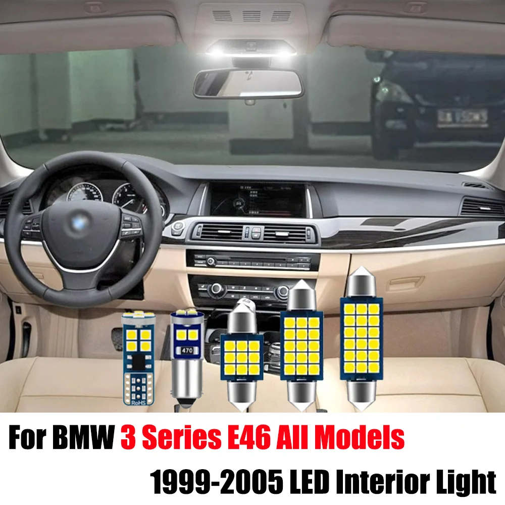 

Auto Canbus Lamp accessories Kit For BMW 3 Series E46 all models 1999 2000 2001 2002 2003 2004 2005 Car LED Interior Lights Bulb