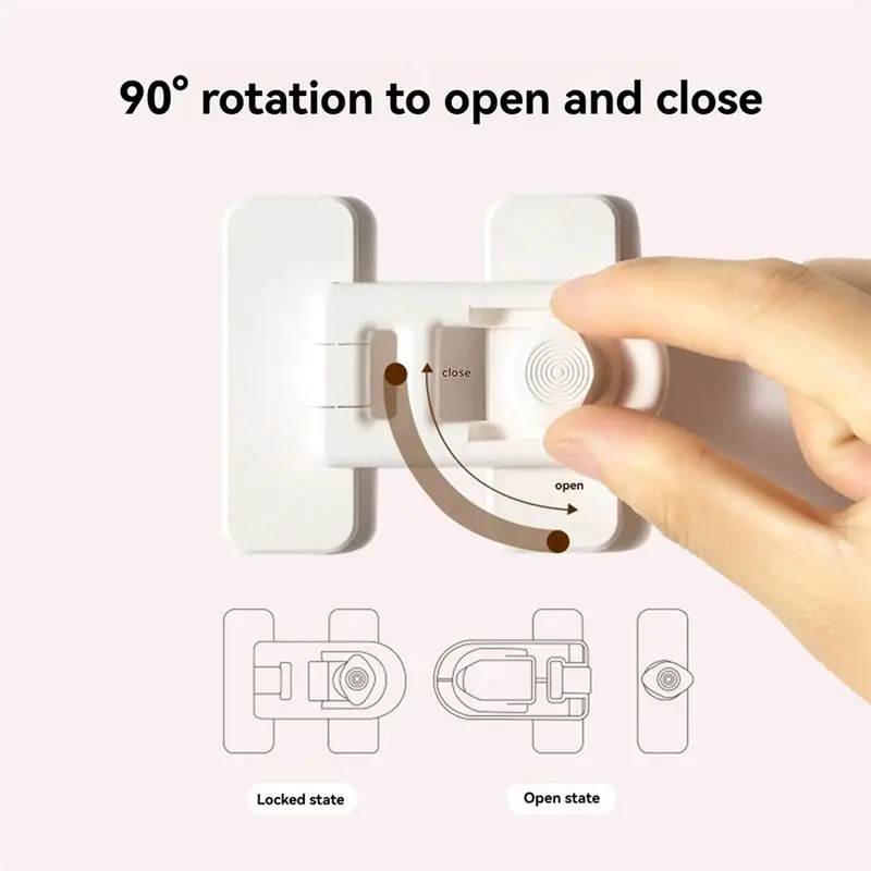 أداة احترافية مكونة من قطعتين من أقفال فرن أمان للأطفال، مادة ABS مقاومة لدرجات الحرارة العالية، سهلة التركيب بدون أدوات