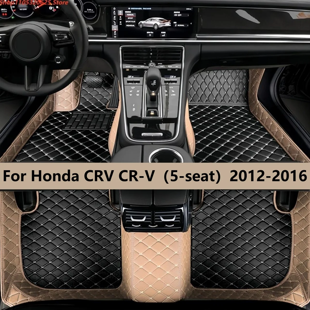 

Custom Car Floor Mats For Honda CRV CR-V（5-seat）2012 2013 2014 2015 2016 Auto Carpets Foot Coche Accessorie