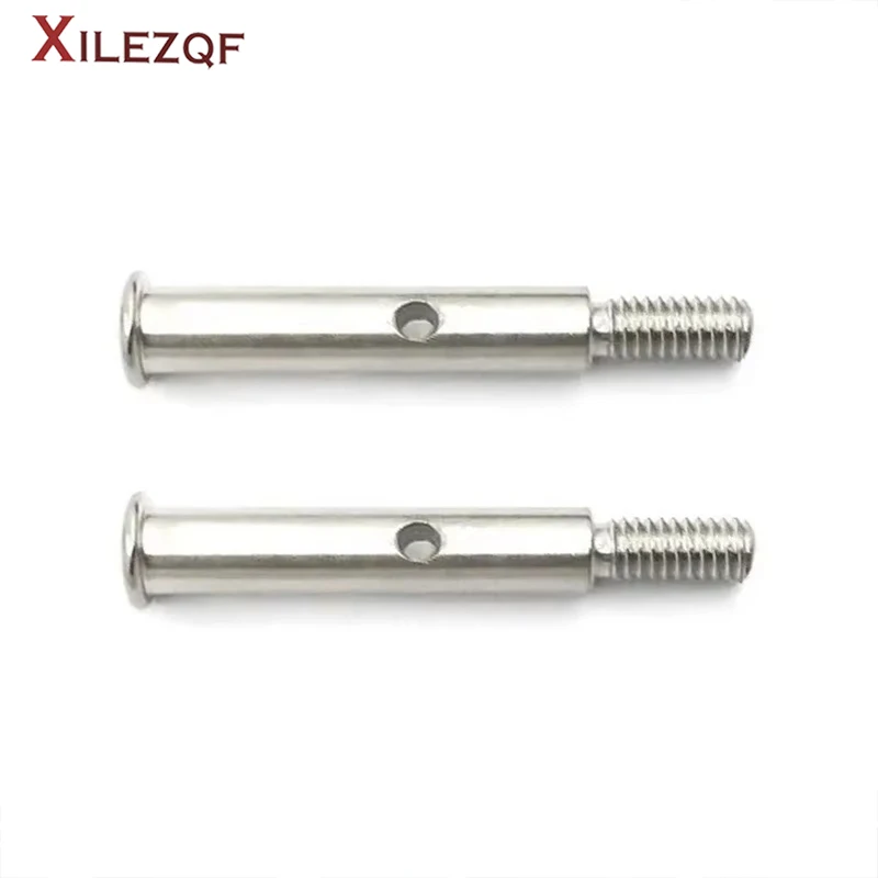 XILEZQF Metal Front Axle Shaft Front Axle Spindles for 1/10 Traxxas Slash 2WD VXL Stampede Rustler F-150 Upgrades Parts New