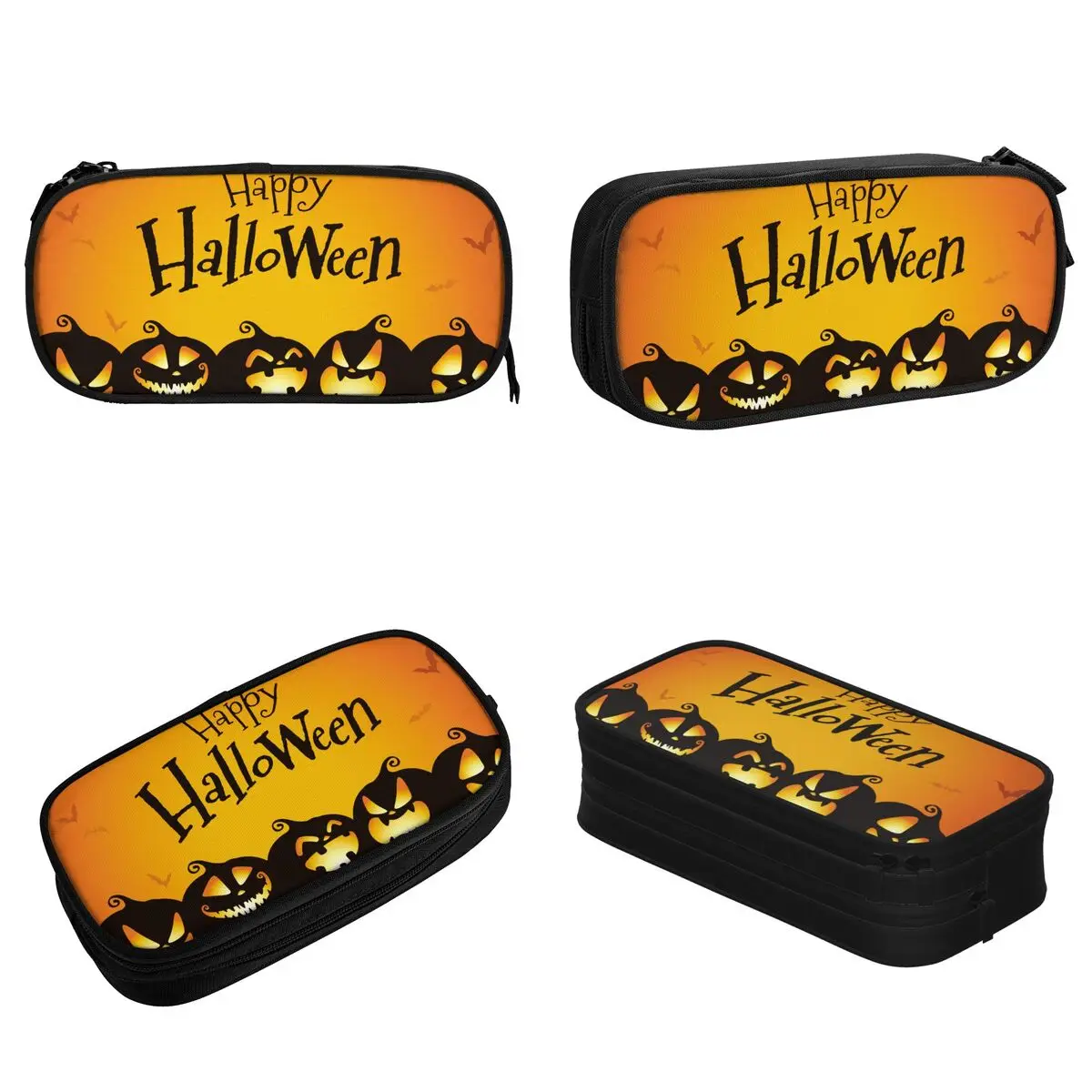 Fashion Prepare Yourself For Halloween Night Pencil Case Pencil Box Pen Box for Student Big Bags School Supplies Stationery