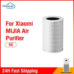 For Xiaomi Air Purifier 5S Filter Activated Carbon Net H13 HEPA Filtration  3 in 1 Filter Xiaomi Air Purifier Elite 5s Filter