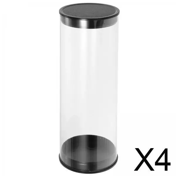Golf Ball Tube Barrel 45mm Diameter Clear Plastic Storage Case Collector Container for Home Office Golf Accessories