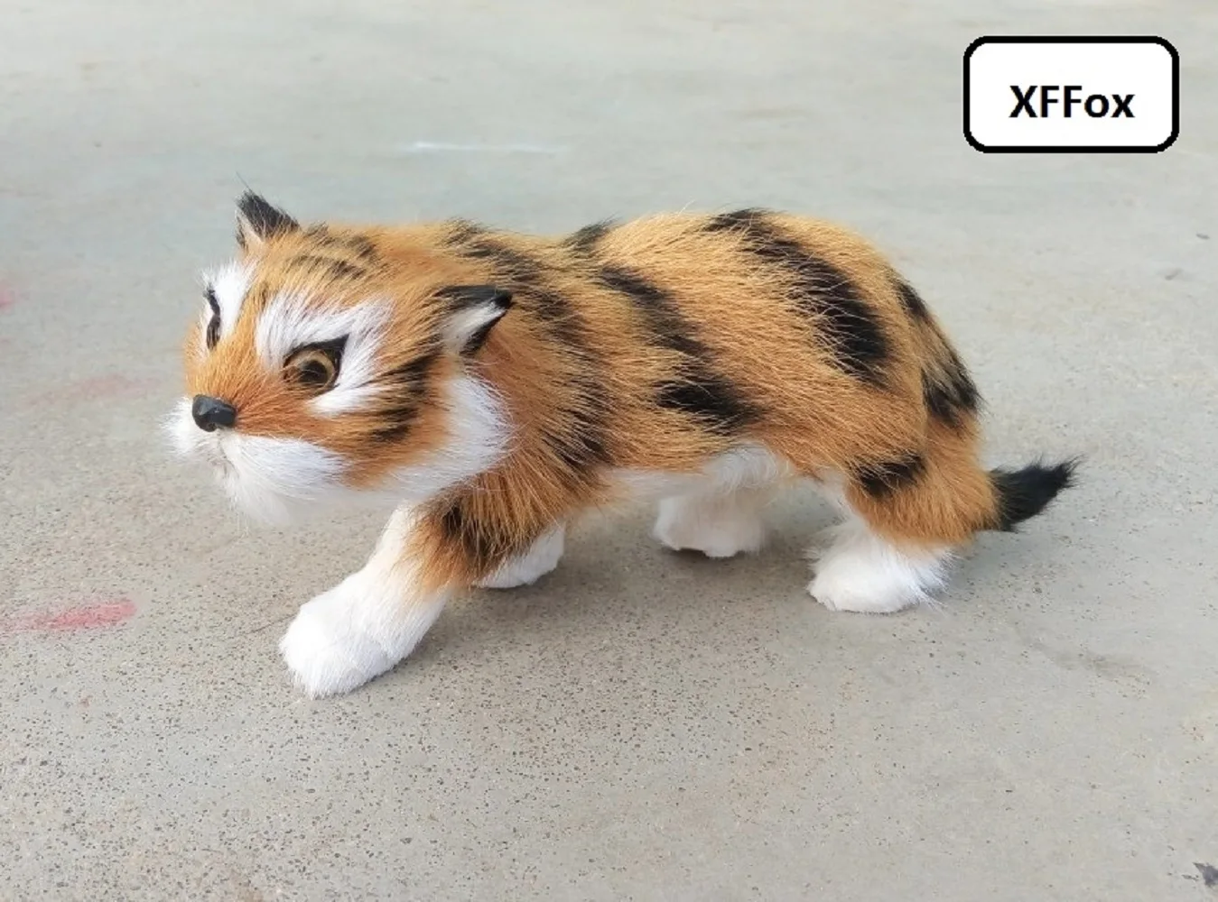 

cute simulation tiger model polyethylene&furs real life small tiger gift 17x9cm xf2209