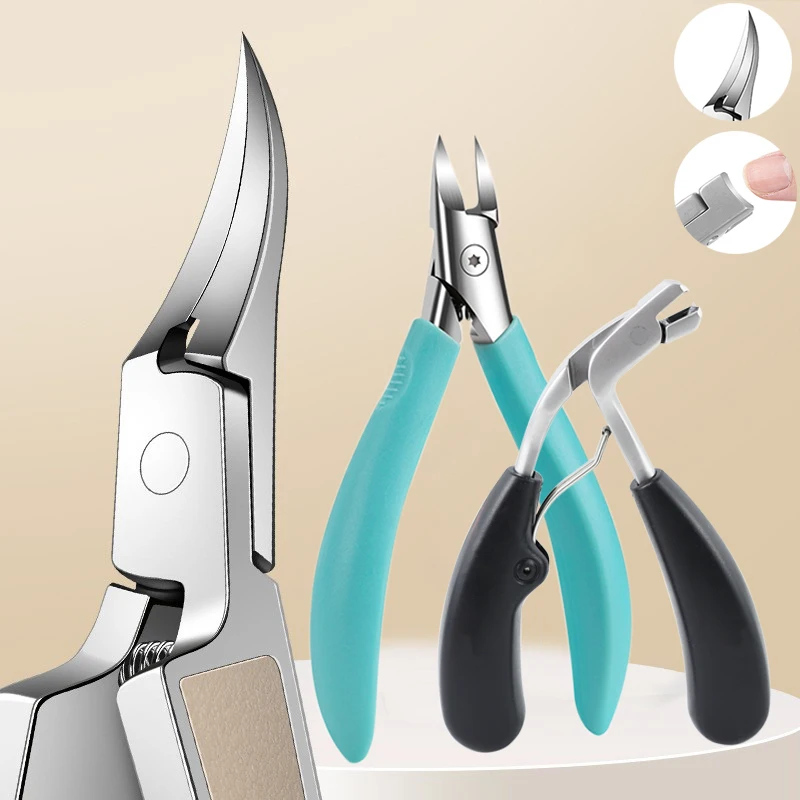 pedicure tool-stainless steel foot planer, chick nose pliers, hand and nail care suit-suitable for embedded toenails