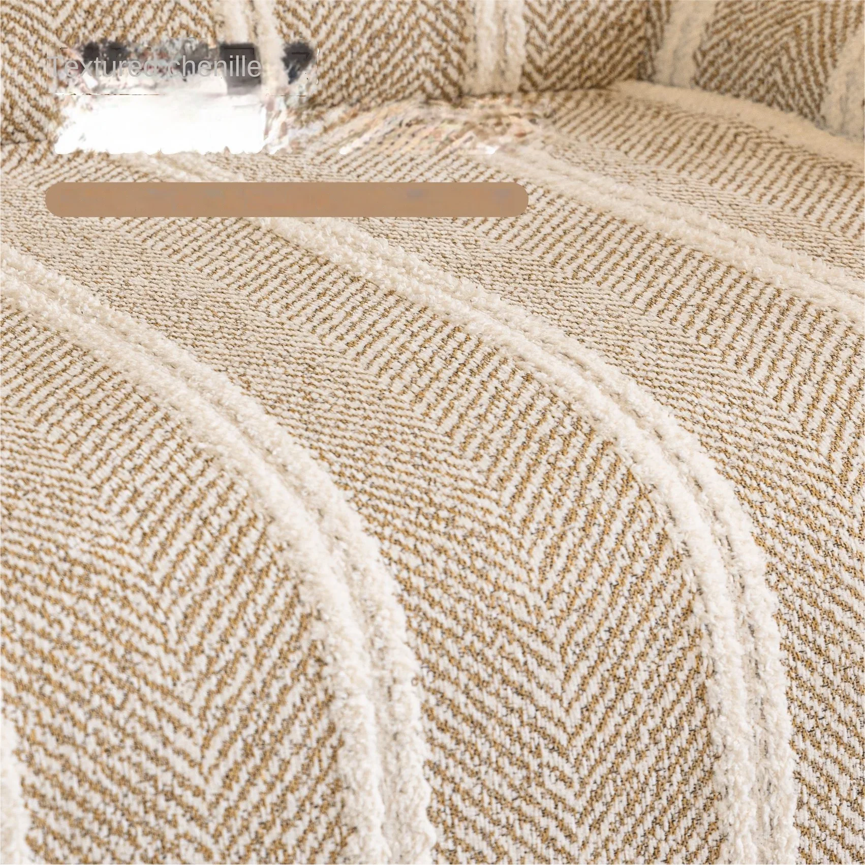 2026 New all-season universal cat and dog bed anti-slip and anti-cat scratch Chenille sofa cushion