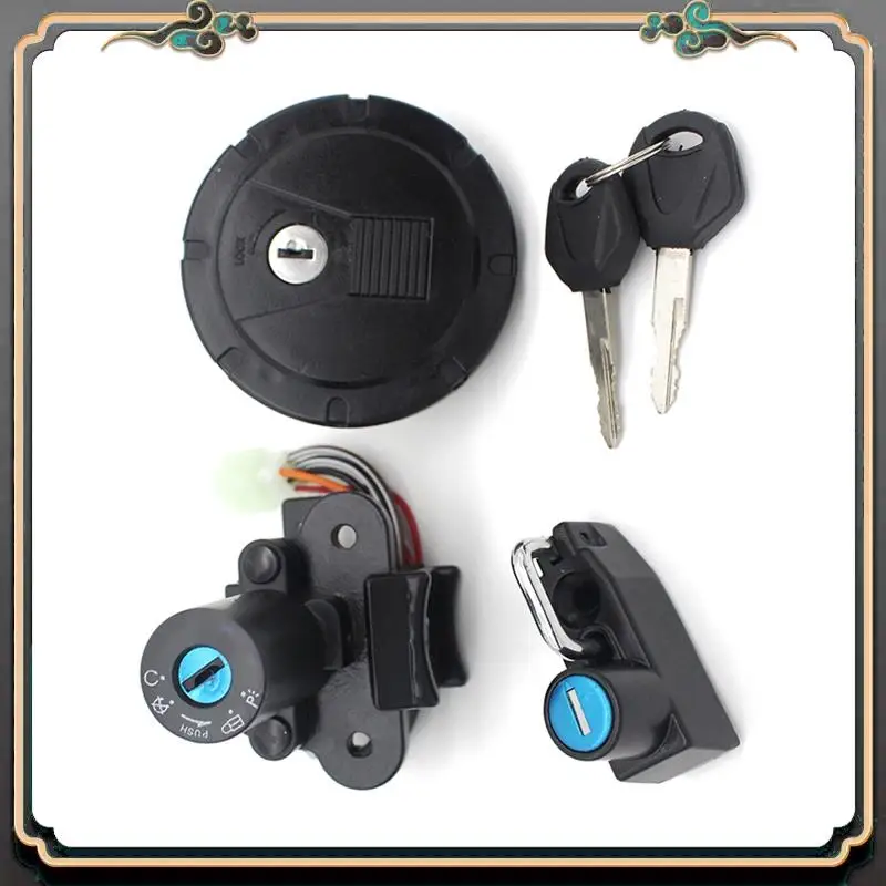 

M45K-Motorcycle Ignition Key Switch Fuel Gas Cap Seat Lock Kit Parts For Kawasaki KLX KL 250 KMX125 KMX250 KLR250 KLR650 KLX250