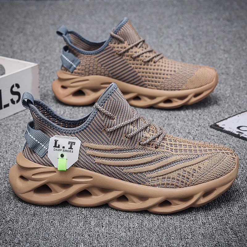 Nuove scarpe sportive casual di alta qualità da uomo di grandi dimensioni moda leggera suola spessa sport scarpe da uomo comode e traspiranti