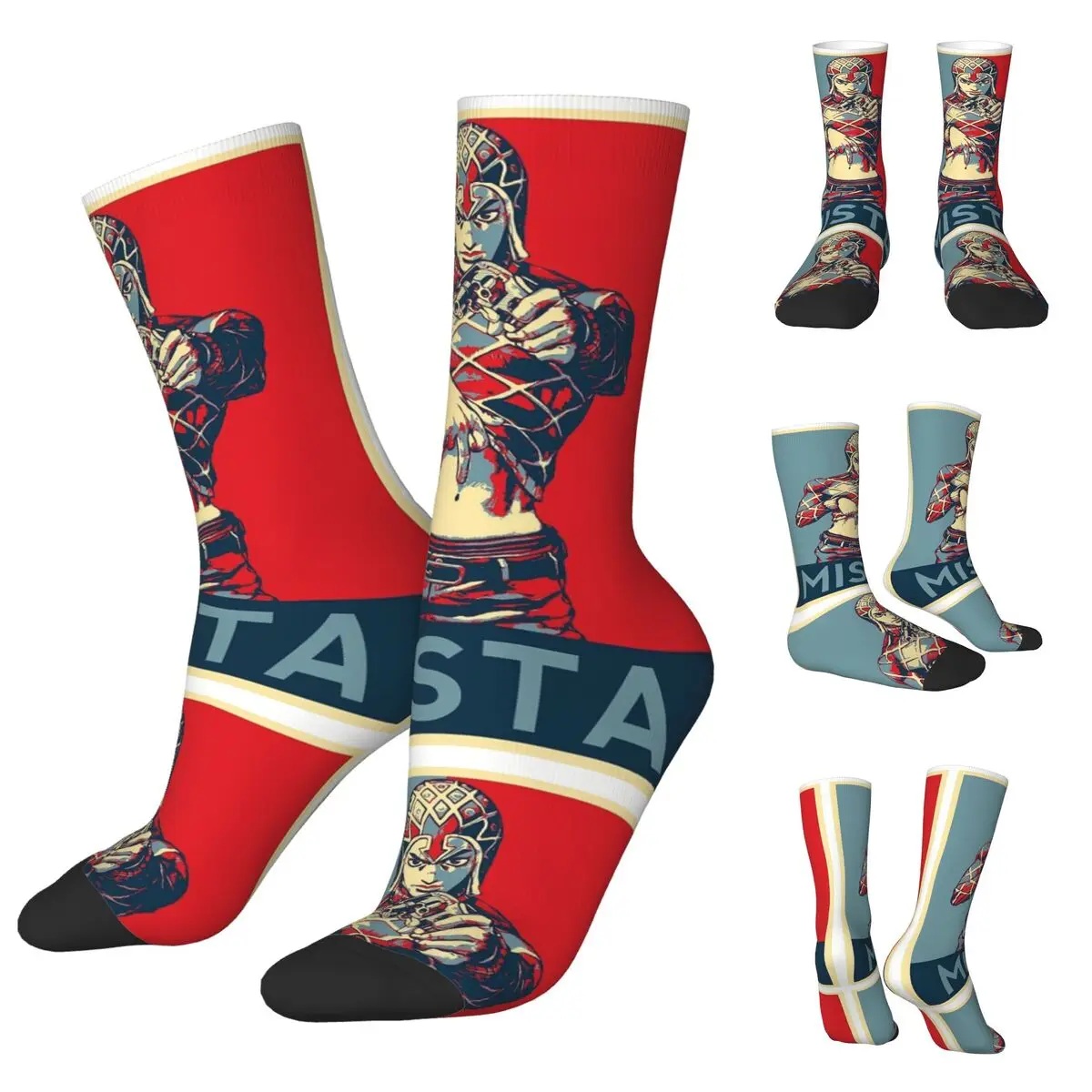 Jojo Bizarre Adventure Unisex Socks,Hiking 3D Print Happy Socks Street Style Crazy Sock