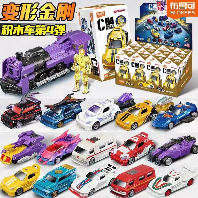 Blokees Transformers C04 12PCS Optimus Prime Megatron G1 Bumblebee Soundwave Series Model Collectible Toys Gift