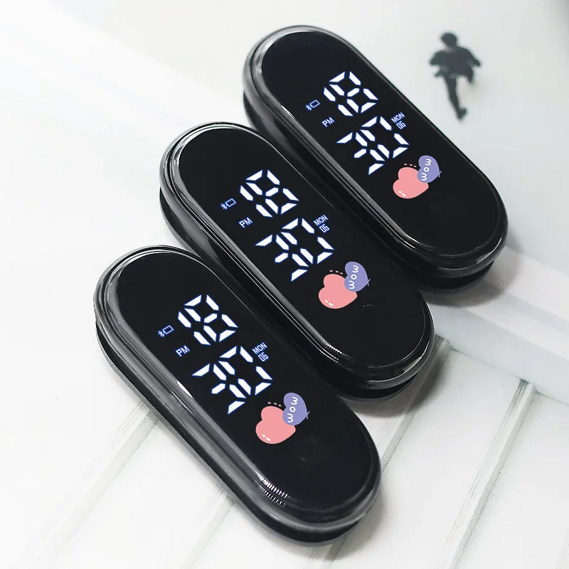 50 шт./лот DIY светодиодные электронные часы, детали головки для мальчиков и девочек, студентов, детские сенсорные часы, подарки