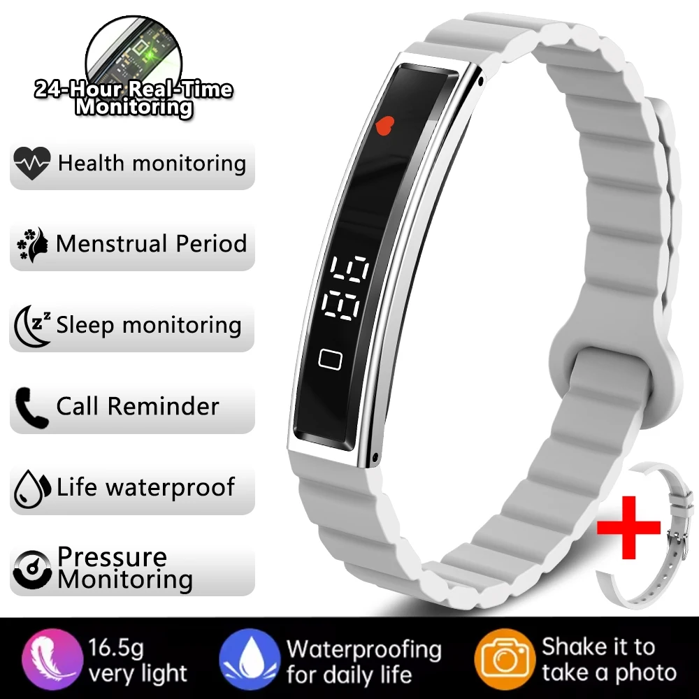 2026 Nieuwe Mode Vrouwen Slimme Armband Sportmodus Fitness Tracker Hartslag Gezondheid Monitoring IP68 Waterdicht Smart Horloge Mannen