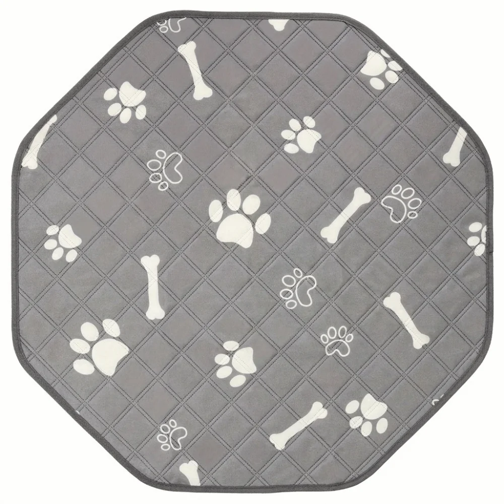Pet Training Diaper Anti Slip Octagonal Dog Urine Pad Absorbent Reusable Pet Diaper Mat Washable Dog Pee Pads Pet Nest