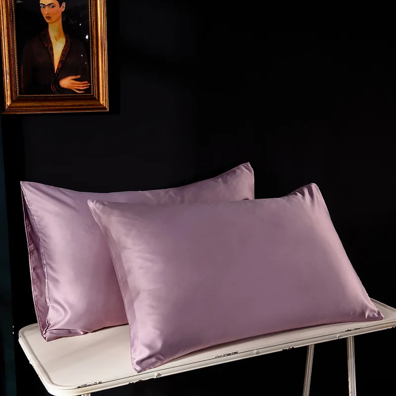 A Pair Solid Color Soft Pillowcase Cover Bedding Pillow Cover Rectangle Pillow Cases Bed Linings