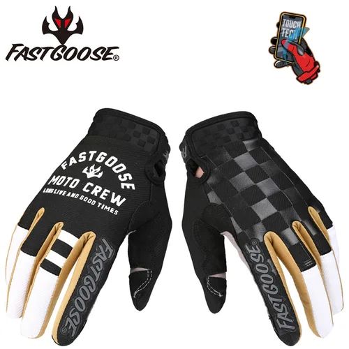 Imagen 2 del producto Fastgoose Motocross MX guantes deportivos Retro jinete motocicleta bicicleta de montaña BMX DH MTB ciclismo guantes de montar
