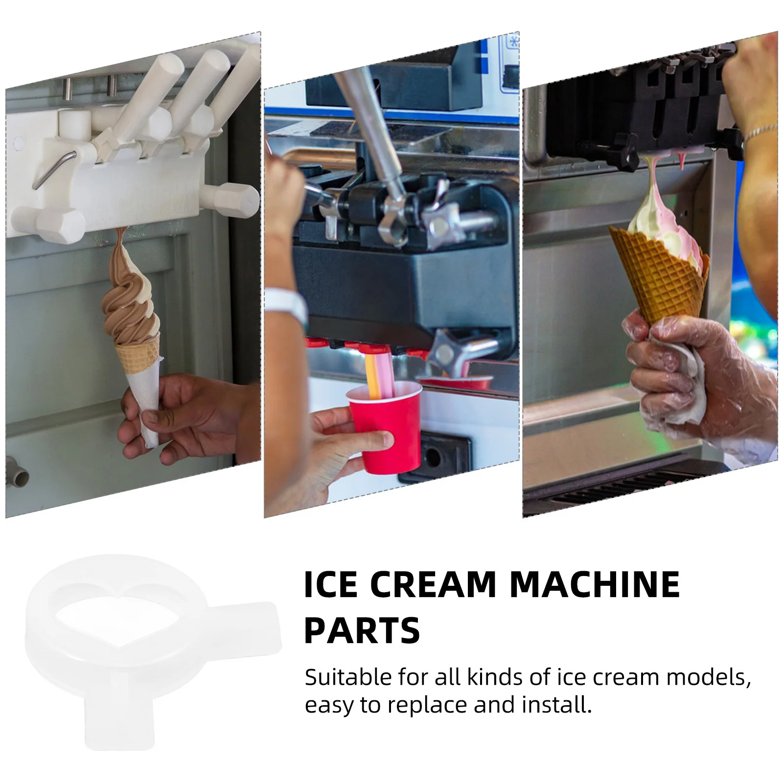 

Ice Cream Machine Nozzles Modeling Caps Replacement Parts Plastic Nozzles for Ice Cream Maker Supplies