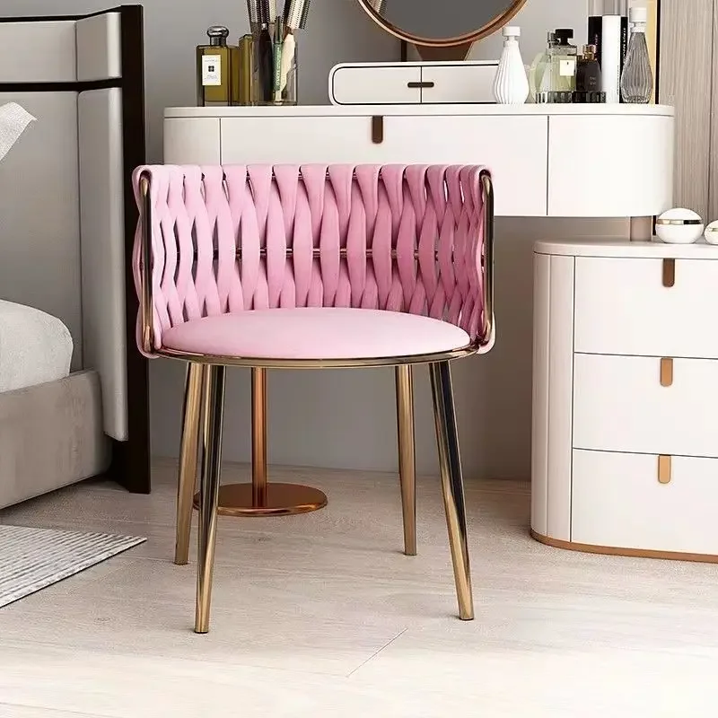 Light Luxury Sofa Chair Living Room Iron Sofa Leisure Back Chair Nail Salon Rest Chair Bedroom Makeup Simple and Modern