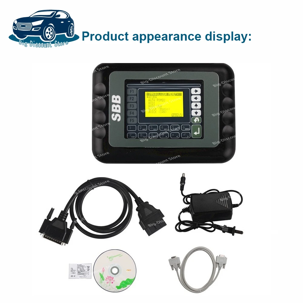 Key Programmer SBB V33.01 V33.02 V46.02 Auto Key Multi-language Immobilizer Systems Supported Multi-brands Cars