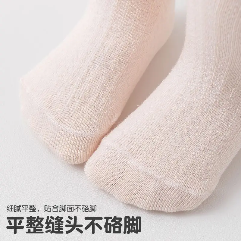 Baby Socks Summer Mesh Mosquito-Proof High Cotton Socks Ultra-thin Breathable Over The Knee Newborn Children Loose Not Pilling